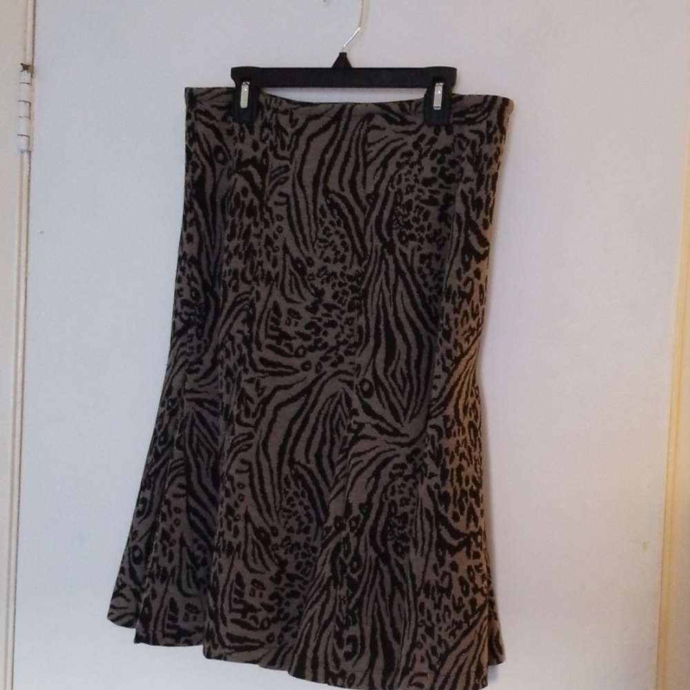 Animal print skirt